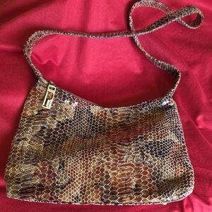 Snakeskin Pattern Shoulder Bag